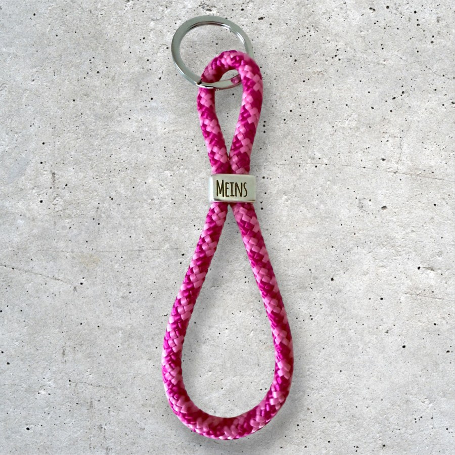 Segeltau-Schlüsselanhänger Meins pink